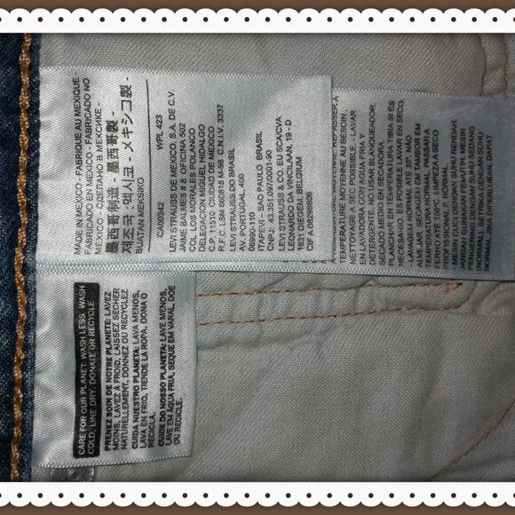 Levi’s® Men's 505™ 38 x 29 Regular Straight Fit Jeans Blue Wash NEW with Tag - Picture 8 of 12